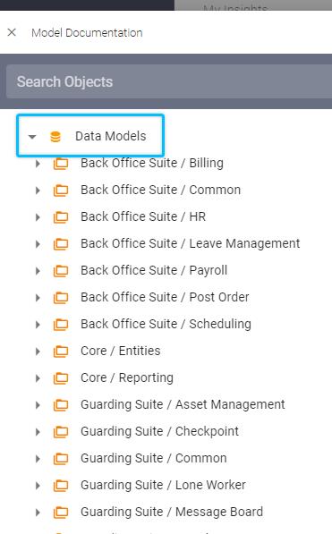 Using the Data Model Library – TrackTik Help Center