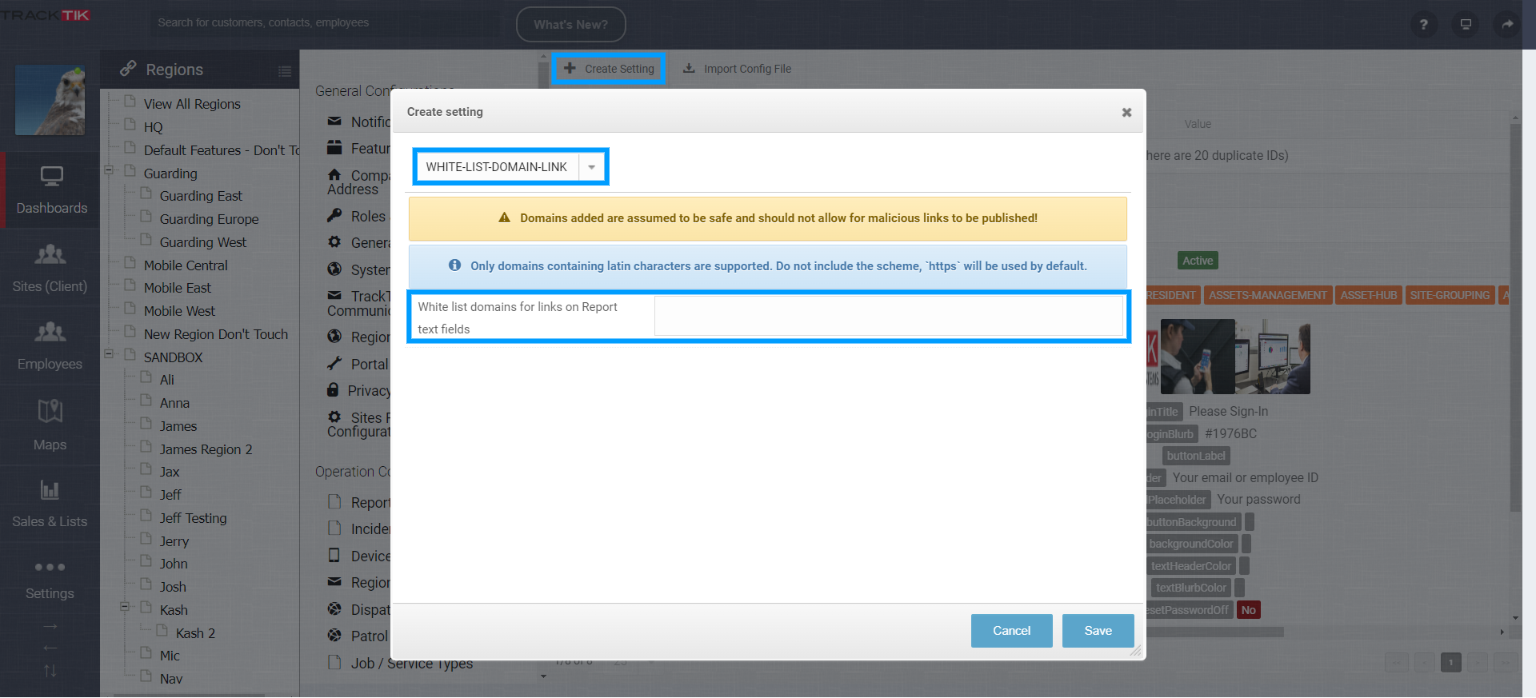 Settings - White List Domain.png